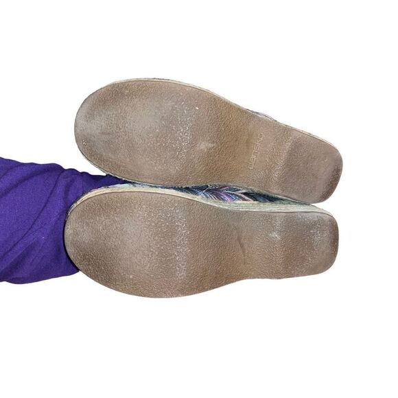 DANSKO JUTE PRO WEAVE ARTISAN Womens 37 Pastel MULTI Striped Clogs - Picture 2 of 5
